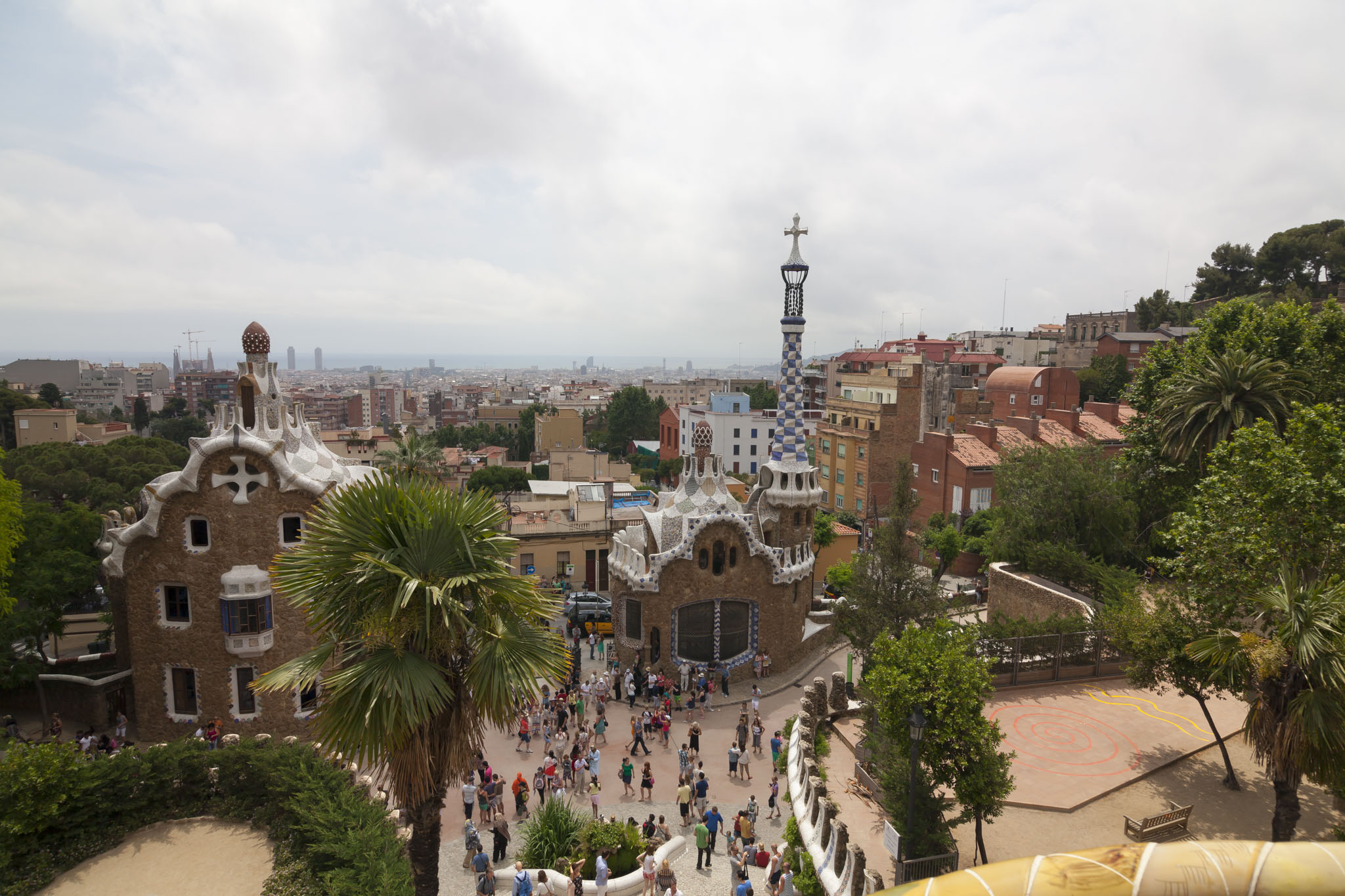 Park Guell And Barcelona