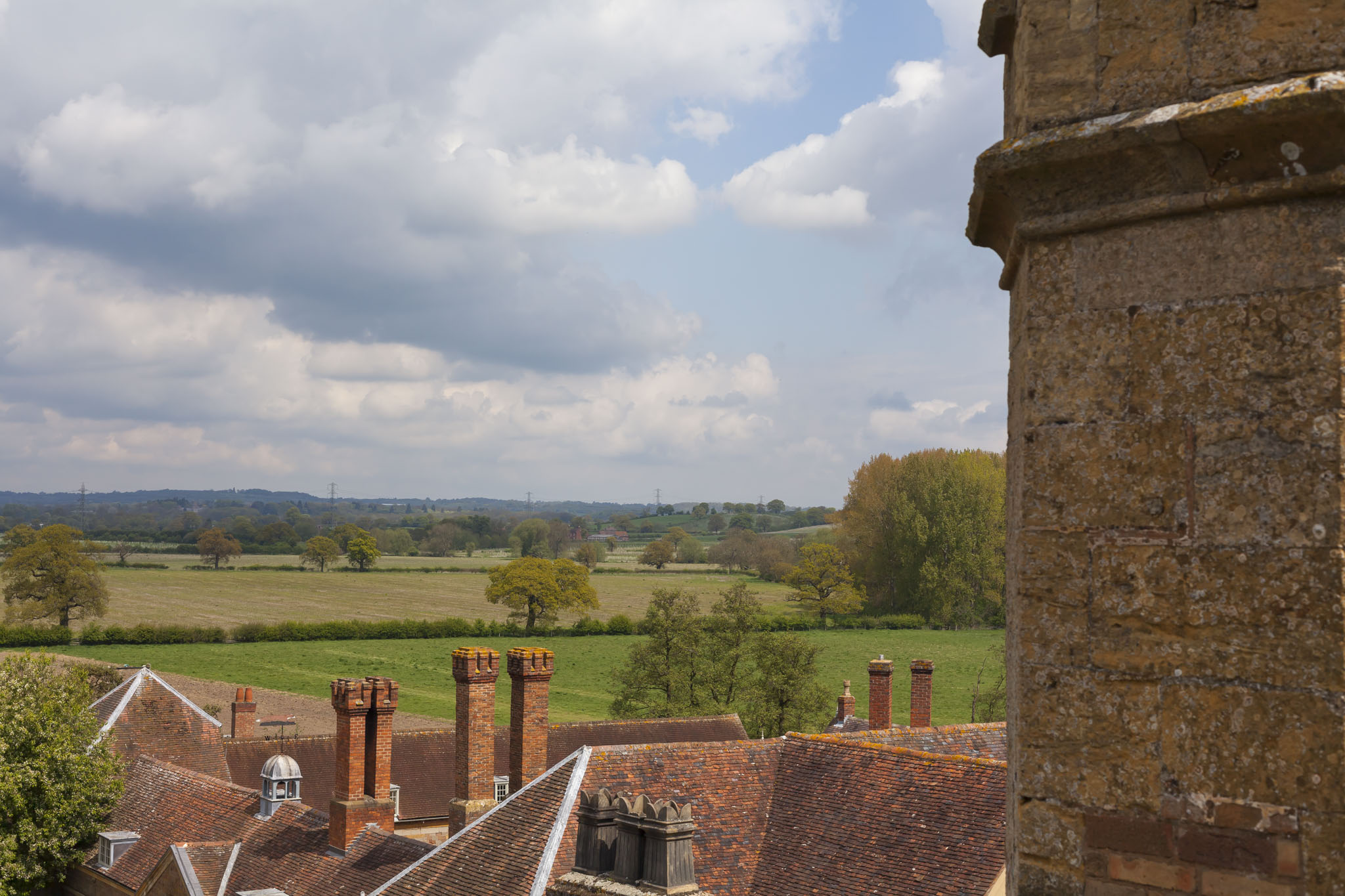 Coughton Court Roof View