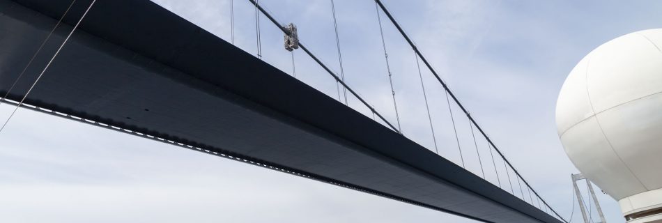 Cruising Under The Great Belt Bridge