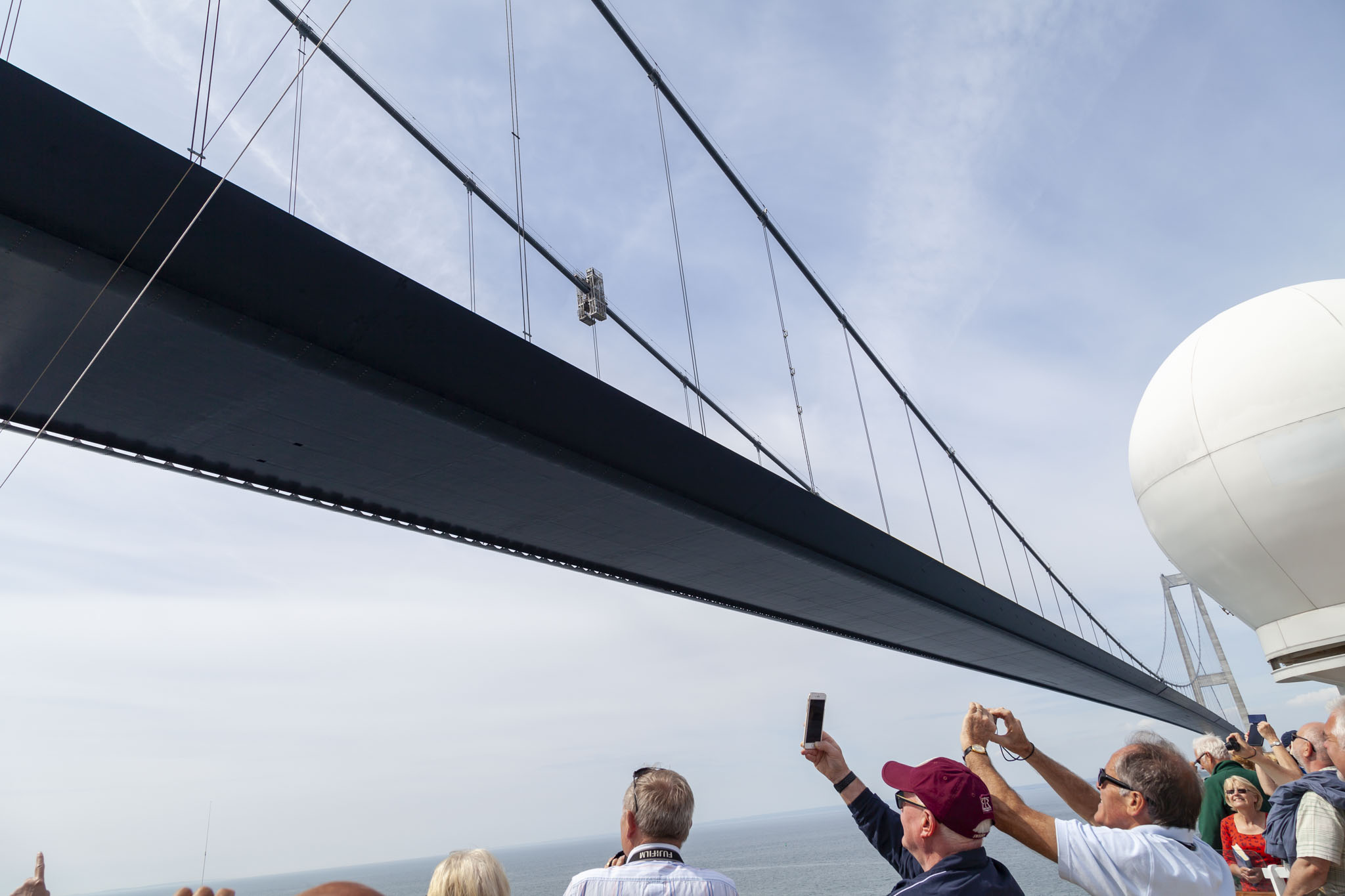 Cruising Under The Great Belt Bridge