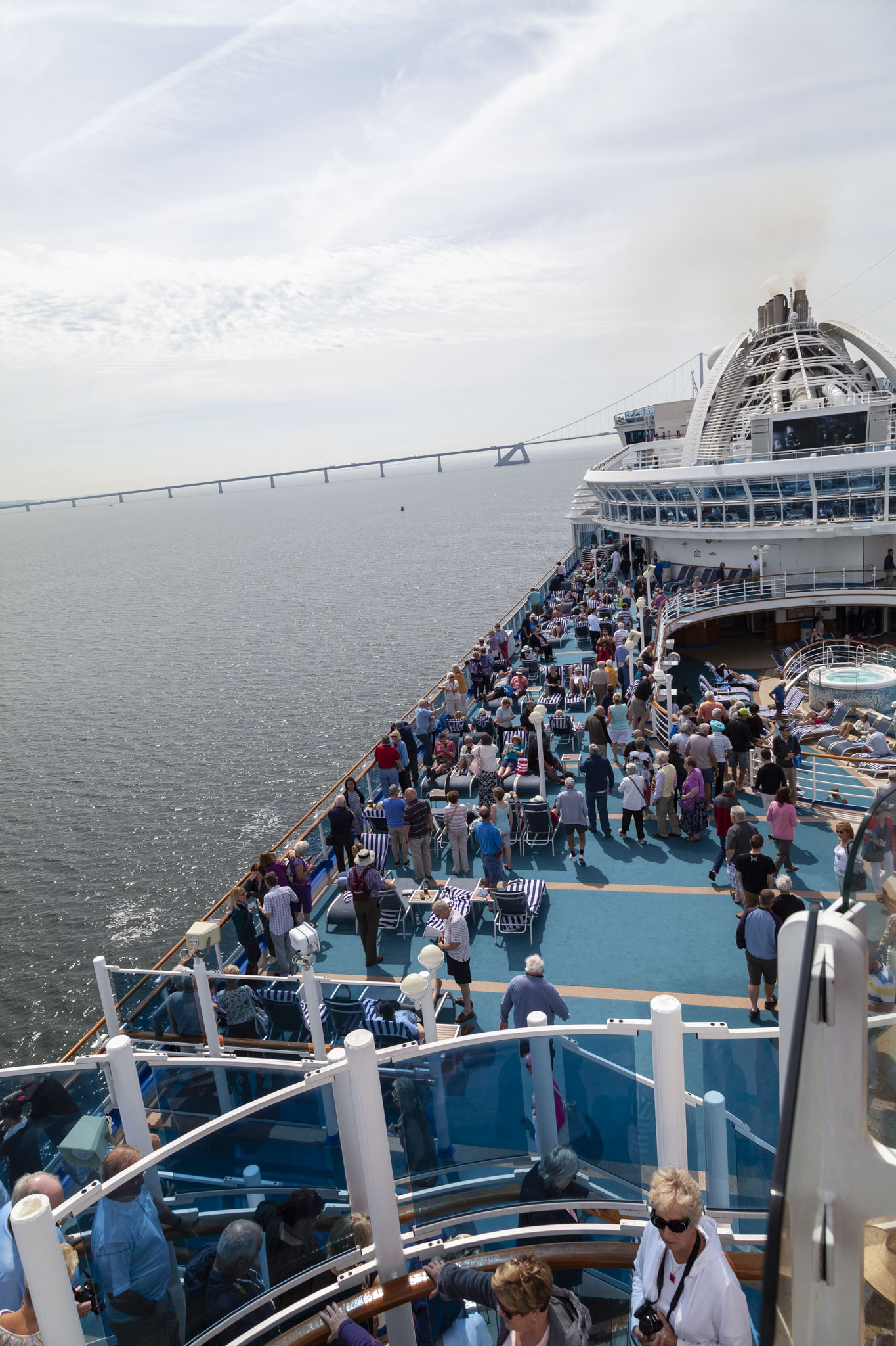 Crown Princess And Great Belt Bridge