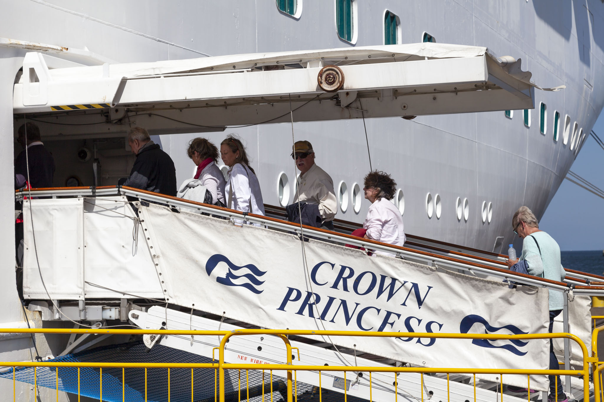 Boarding Crown Princess At Gdynia