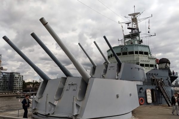 HMS Belfast Gun Turrets