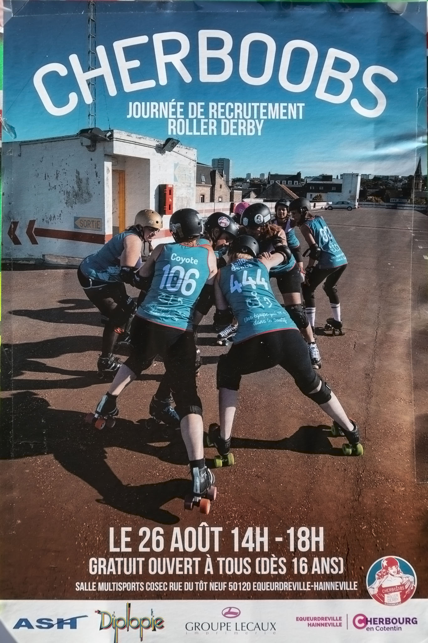 Cherbourg Cherboobs Roller Derby Poster