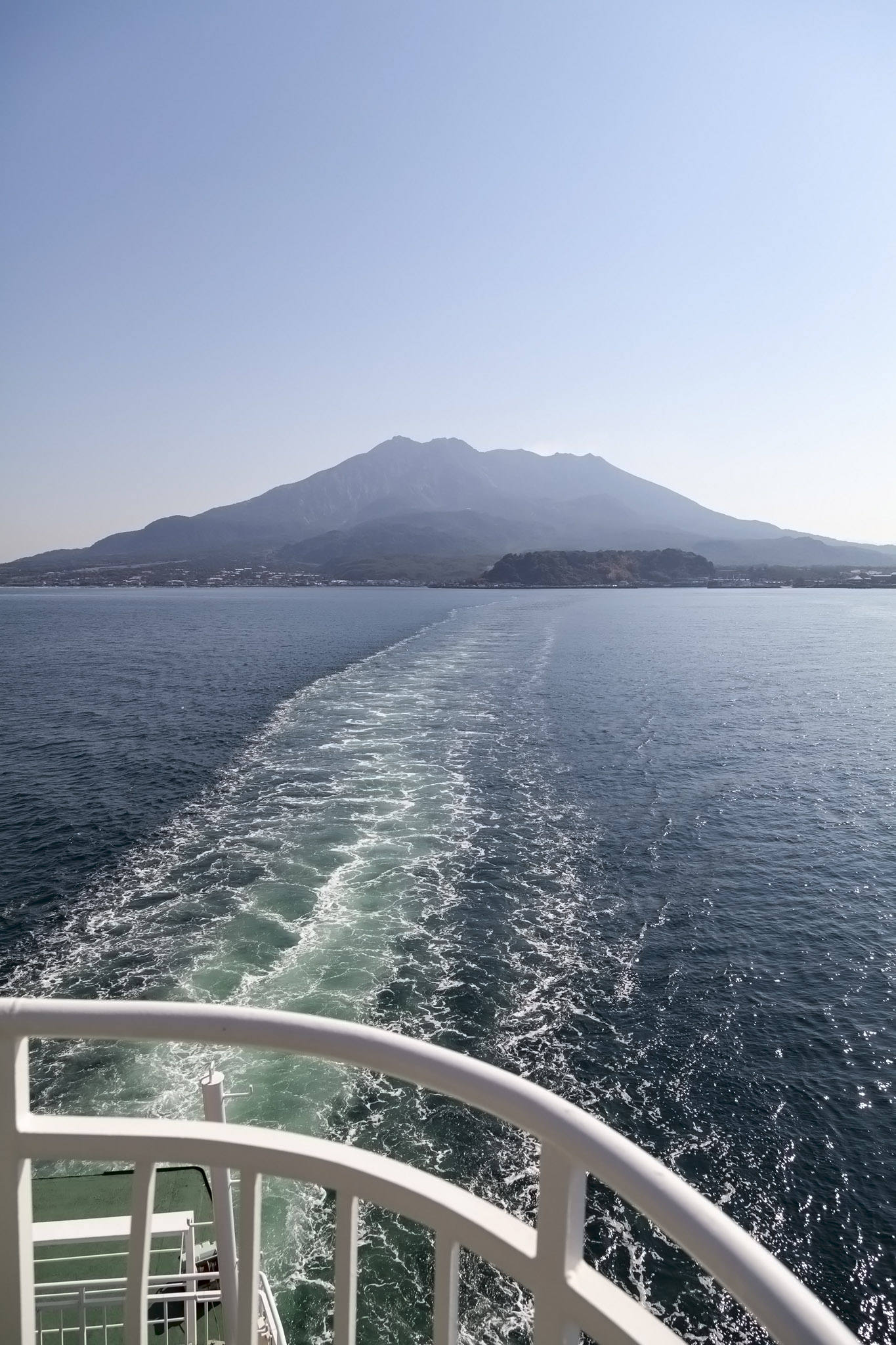 Leaving Sakurajima