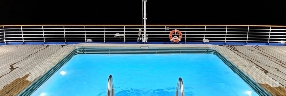 Star Princess Aft Pool, Night