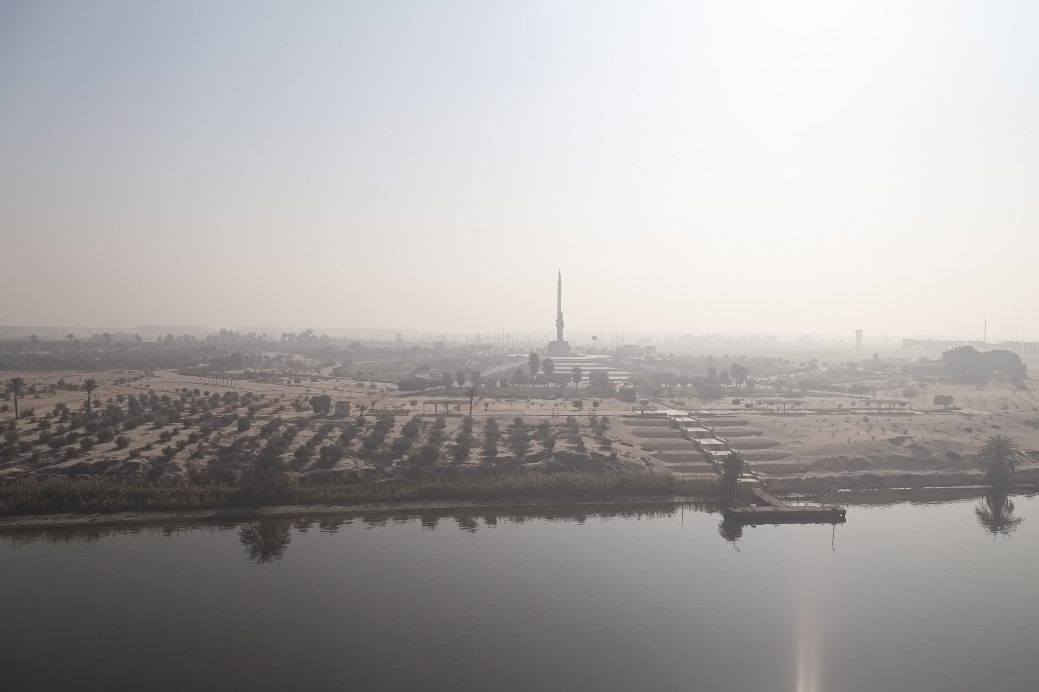 Suez Canal In The Mist