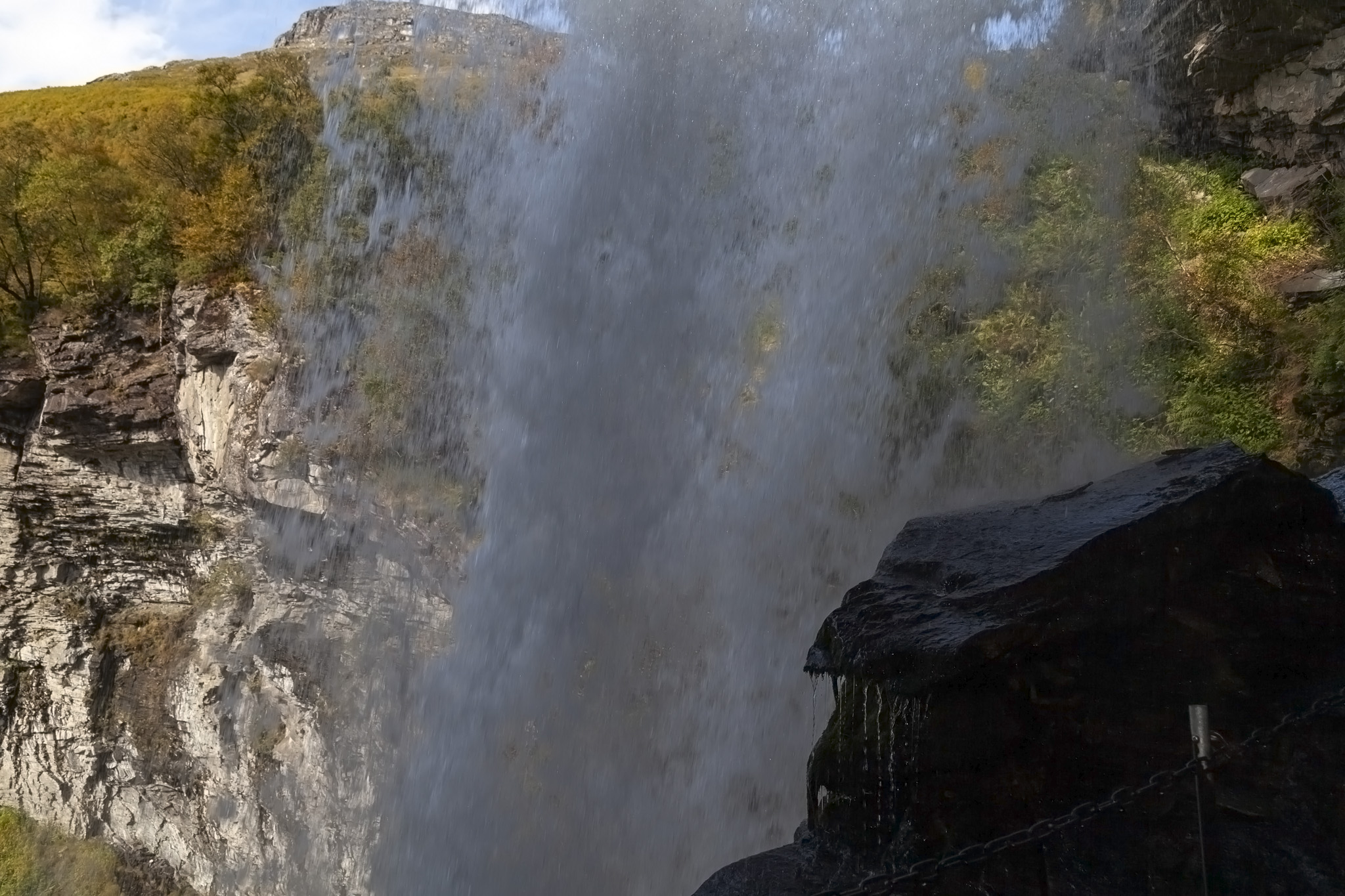 Behind Storseterfossen Waterfall