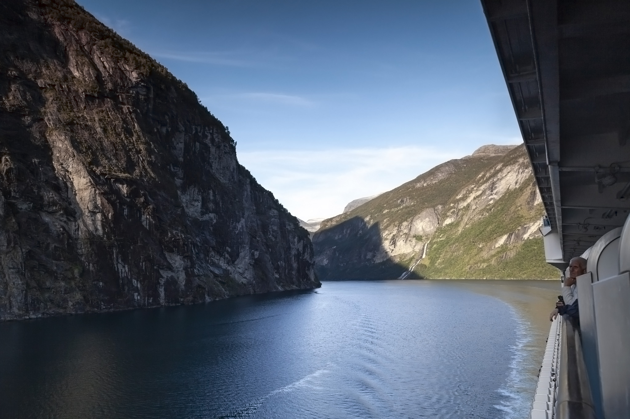 Geirangerfjord From Cruise Ship Balcony