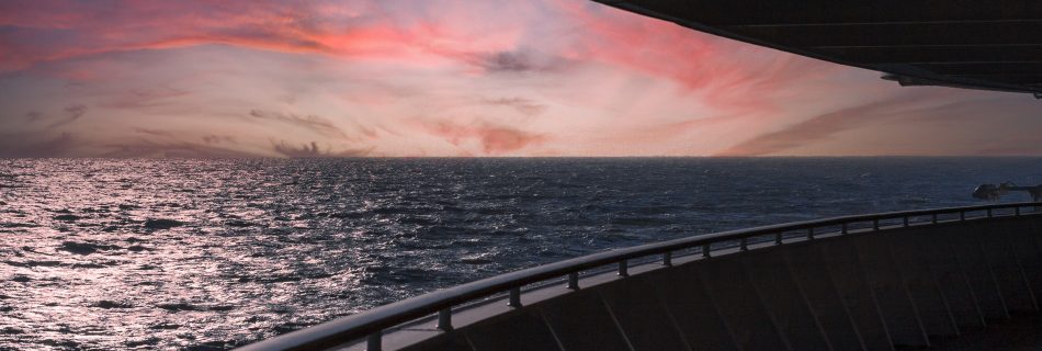 Colourful Sky At Sea