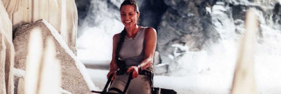 Angelina Jolie, Tomb Raider Movie Set